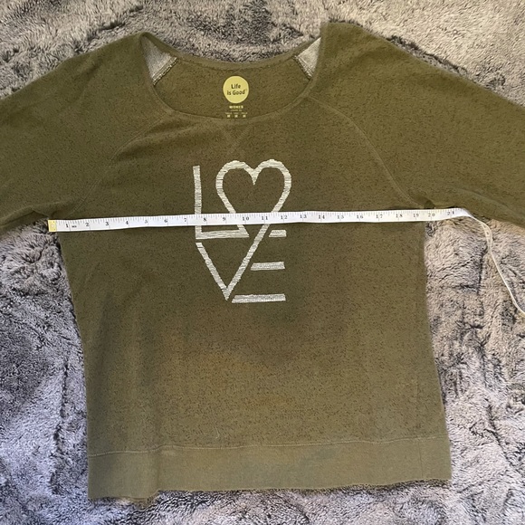 Life is Good “Love” sweatshirt size M - Picture 7 of 10